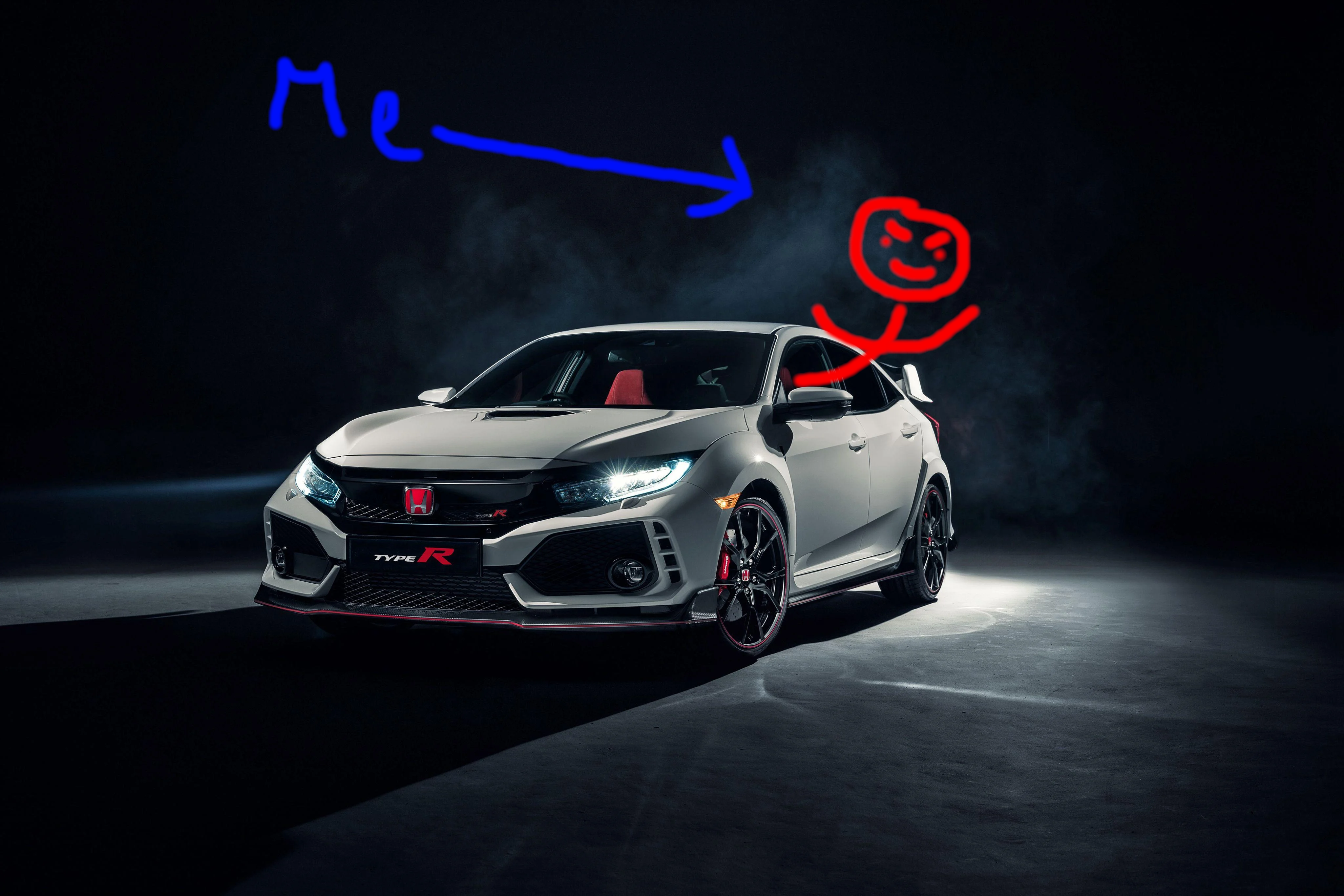 Stickman in a Honda Civic